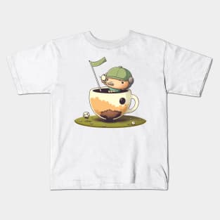 Tea Off Golf Kids T-Shirt